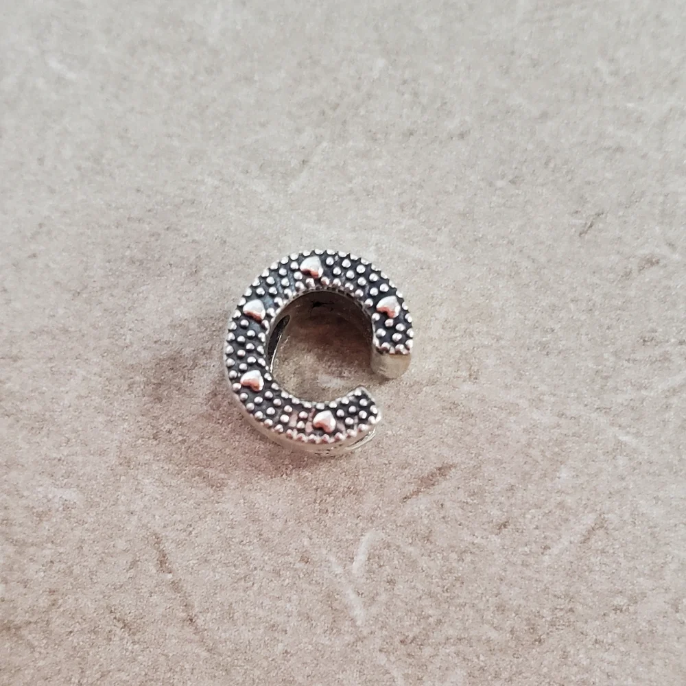 Sterling Silver Tone Textured Clip-On Ear Cuff
